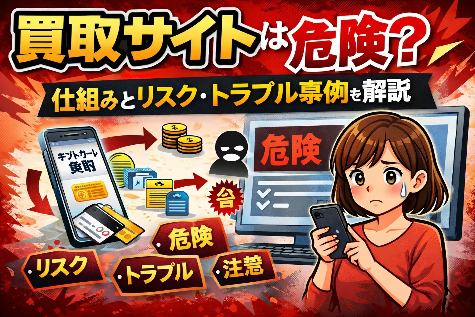 買取サイトは危険？仕組みとリスクを解説