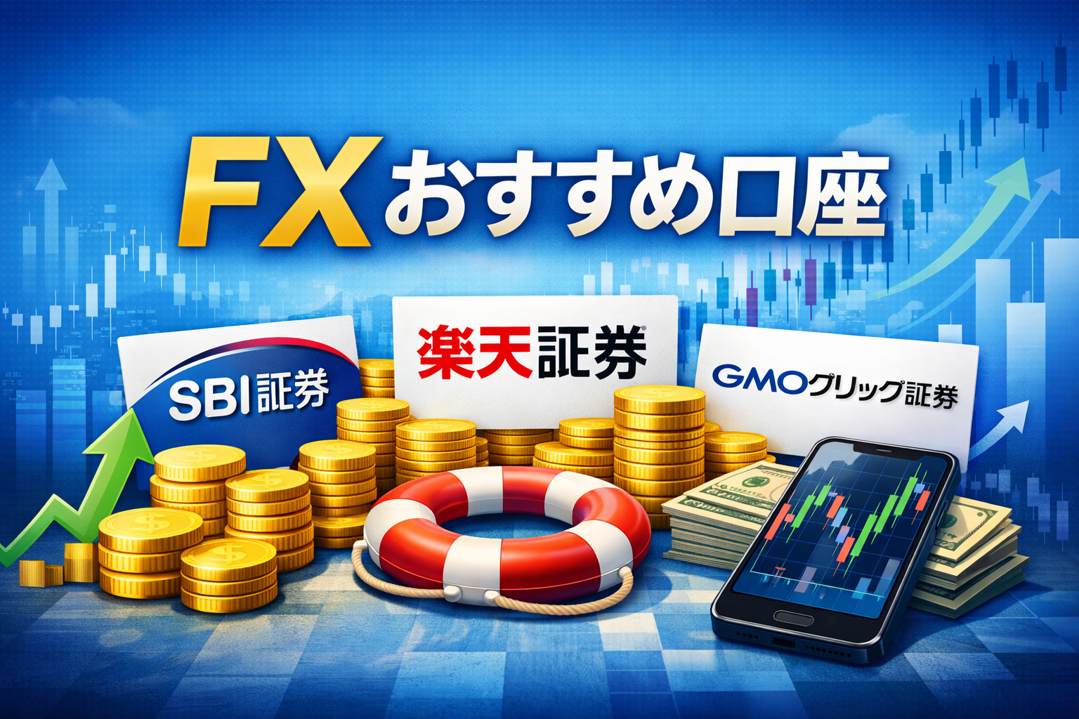 FXおすすめ口座3選を初心者向けに解説したアイキャッチ画像