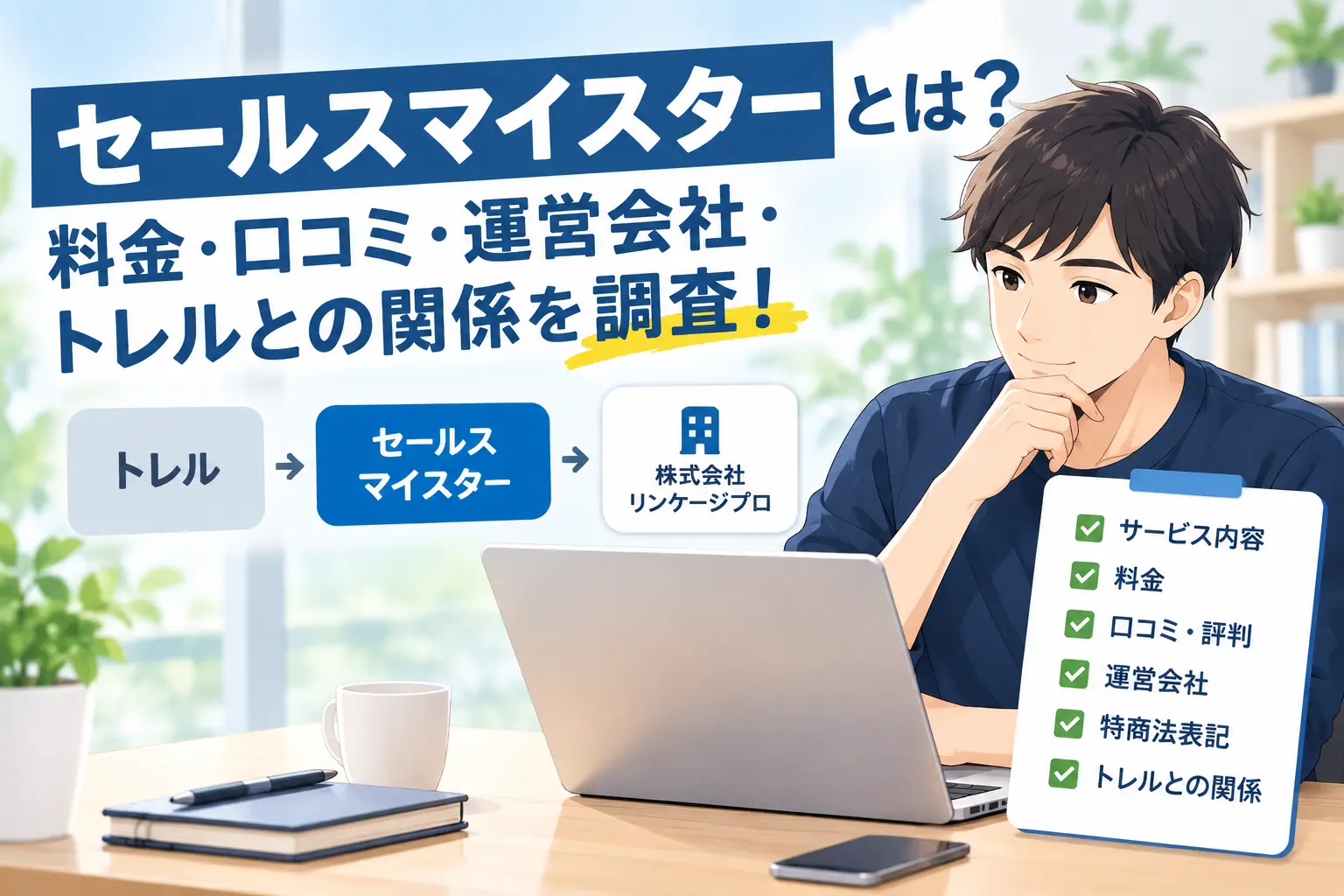 セールスマイスターの料金・口コミ・運営会社を調査